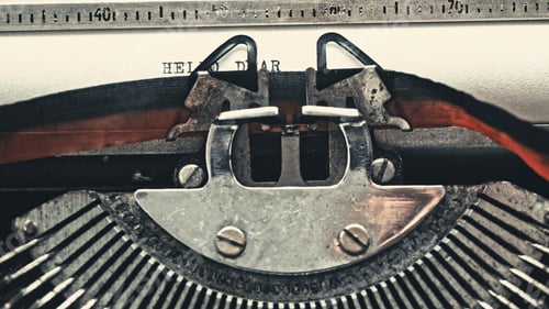Preview: Vintage typewriter with text Chapter One