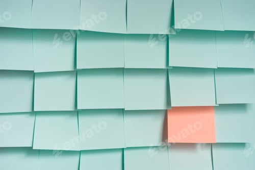 Preview: Color stickers on the wall. Tiffany and pink colors