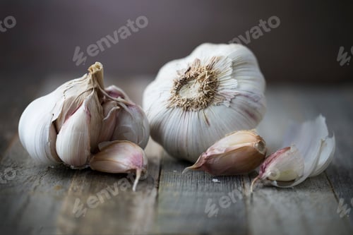Preview: Head of Garlic with Cloves