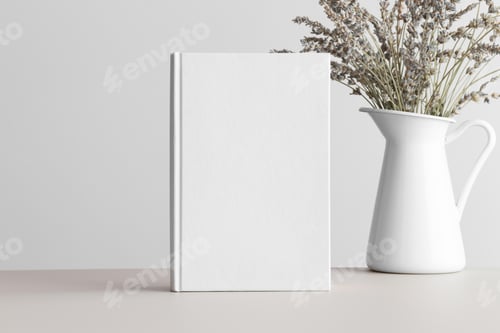 Preview: book, mockup, cover, textbook, realistic