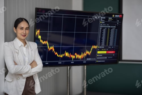 Preview: Portrait of financial advisor in modern office. Working with commitment and confidence.