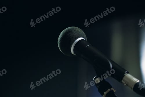 Preview: Microphone on stage for live performance