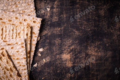 Preview: Traditional Jewish bread matzo for Passover