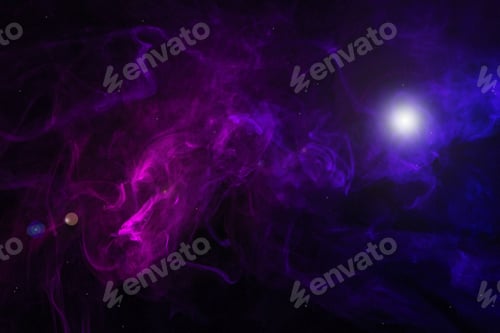 Preview: purple and pink smoke with glowing light on black background