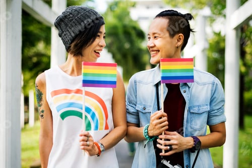 Preview: LGBT Lesbian Couple Moments Happiness Concept