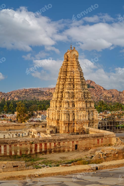 Preview: Unbelievable ancient temple ruins in Hampi at sunset, India