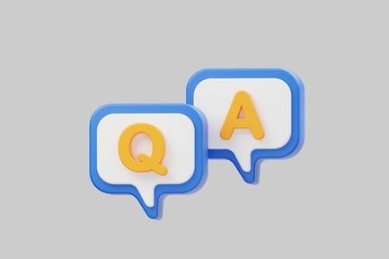 Preview: Questions answers speech bubble signs