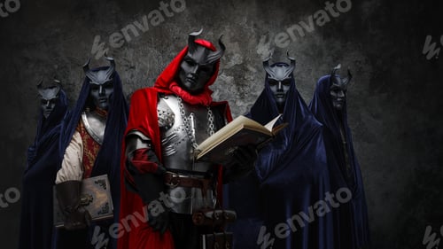 Preview: Five brothers of dark cult dressed in dark robes