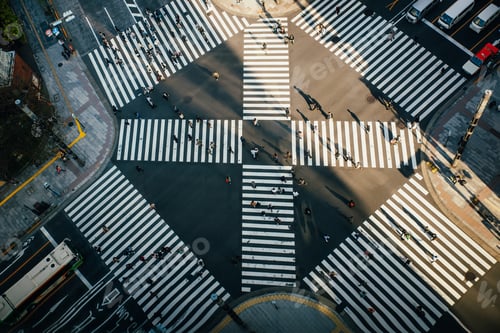 Preview: Ginza Cross in Tokyo. View from above