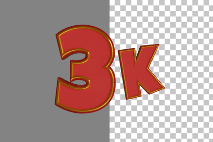 Preview: Thanks 3K 3D Icon