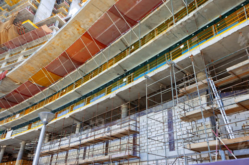 Preview: Building construction site in a street in Dubai