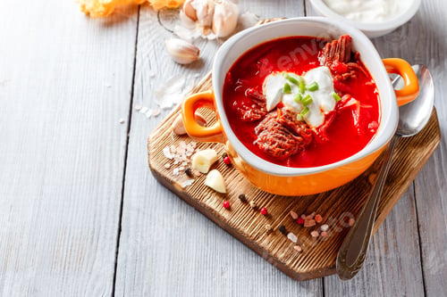 Preview: Borsch, beetroot soup
