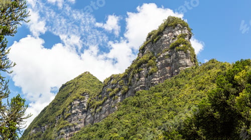 Preview: Beautiful view of high rocky mountains in Southern Brazil