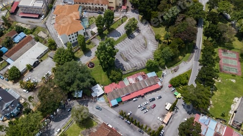 Preview: Top view of Kuala Kubu Baharu old town in Hulu Selangor.