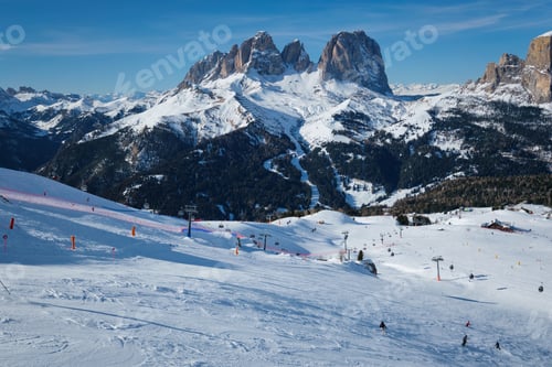Preview: Ski resort in Dolomites, Italy