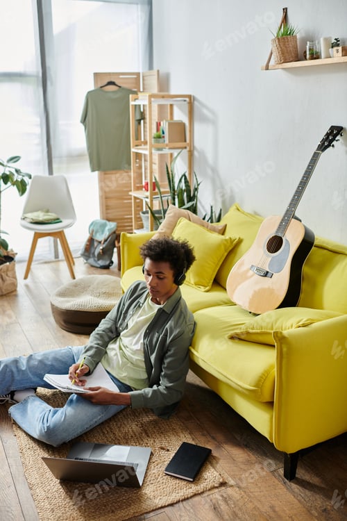 Preview: Musical Serenity on Yellow Couch