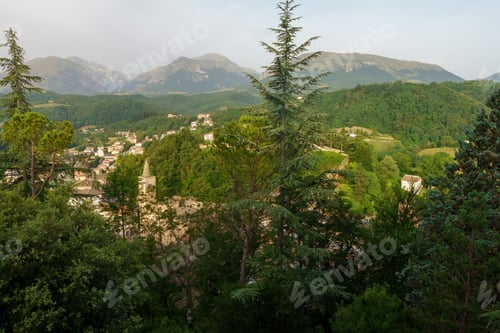 Preview: Amandola, historic town in Marche, Italy