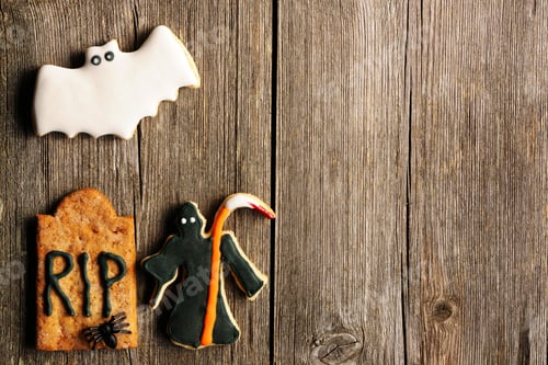 Preview: Halloween homemade gingerbread cookies