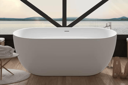 Preview: Modern Freestanding Oval Bathtub 3D Model
