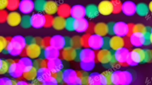 Preview: bokeh background. christmas and new year concept - Defocused abstract multicolored bokeh