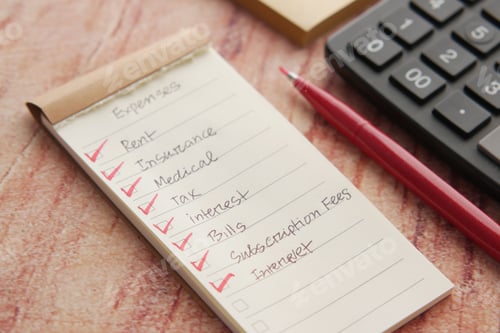 Preview: check mark on a check box on a paper