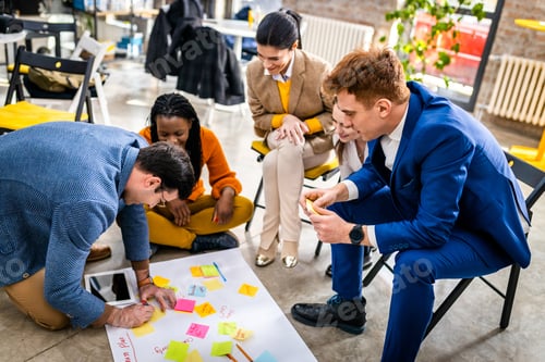 Preview: Business team working in a start-up office