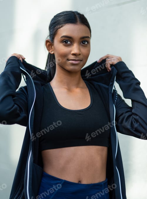 Preview: Im so ready to crush some goals today. Shot of a sporty young woman exercising outdoors.