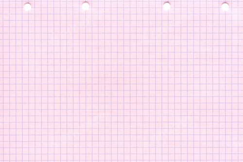 Preview: Pastel pink graph paper with perforations for school and office use