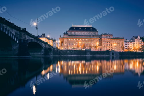 Preview: City reflection in river