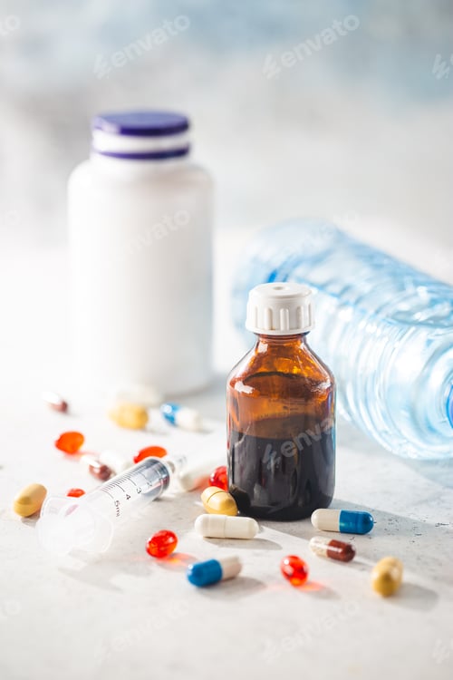 Vista previa: Assorted medical pills
