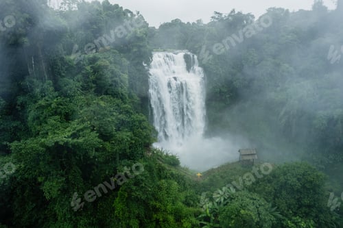 Preview: Waterfall in the forest in bolaven plateau Laos