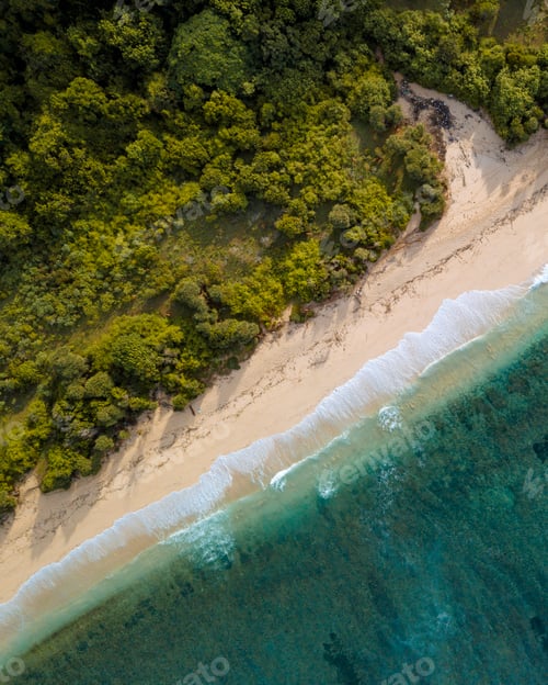 Preview: Aerial view of tropical beach, Bali, Indonesia