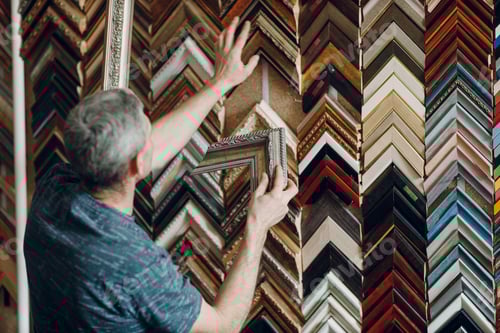 Preview: Framing Workshop. Choose and check baguette handmade picture frame at studio.