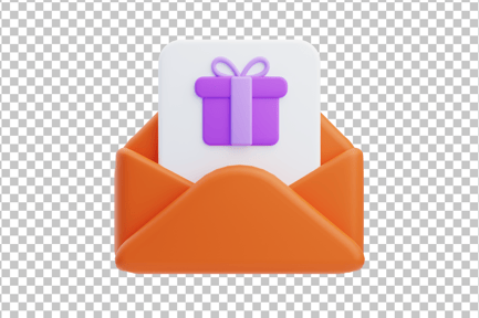 Preview: Gift Card 3D Icon