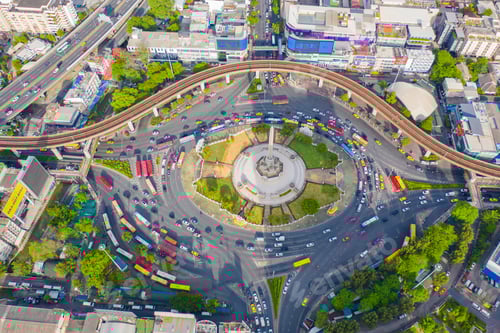 Preview: Bangkok downtown, Thailand in urban city in Asia.