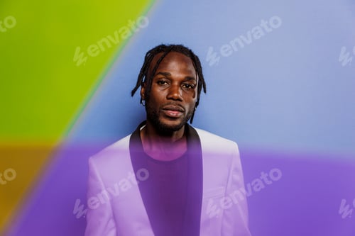 Preview: Artistic portrait with gel lights