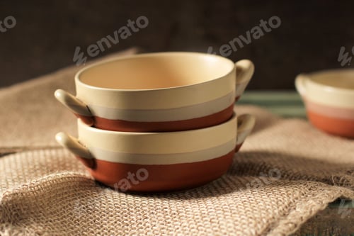 Preview: Stacked Vintage Soup Bowl