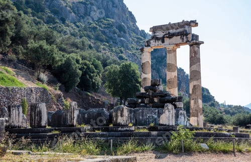 Preview: Delphi Greece. Delfi Archaeological Site, Ancient Greek ruins