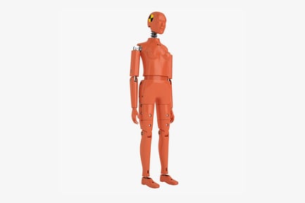 Preview: Female Crash Test Dummy, Articulated Orange