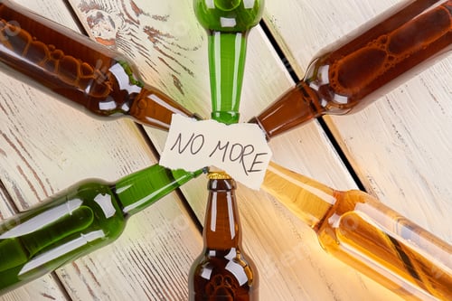 Preview: Top view of message and bottles