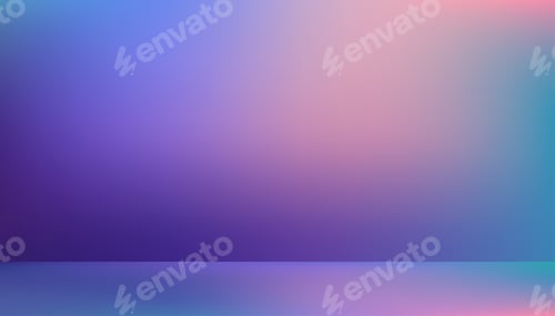 Preview: Studio background,Empty Room Lilac ombre,Greenish blue color wall and flooring.Studio display podium