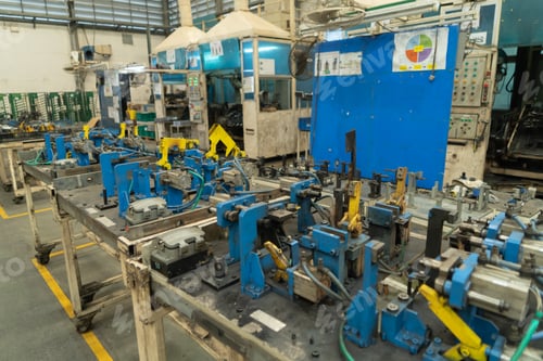 Preview: Car seat steel structure manufacturing factory with equipment machine engine industrial production