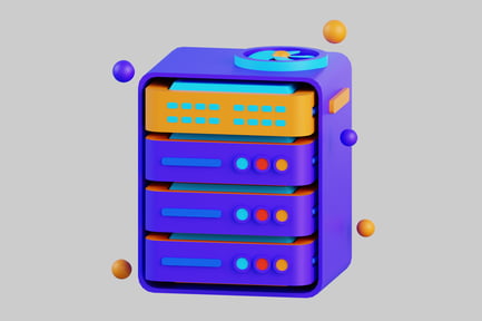 Preview: Cartoon data server with spheres