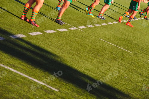 Preview: Rugby players during a match.