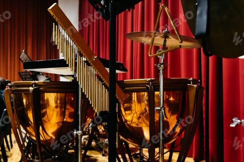 Preview: Tripods to hold percussion musical instruments.