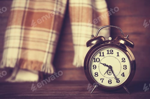 Preview: Alarm clock and scarf.