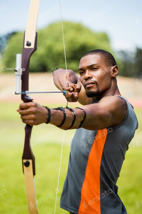 Preview: Athlete practicing archery