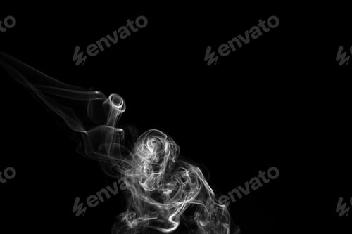 Preview: smoke overlay real smoking isolated effect background