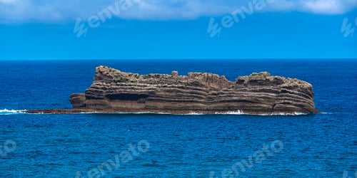 Preview: Islote Piedras Llegueras, Coastline and Cliffs View, Asturias, Spain