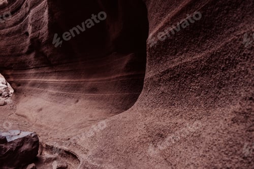 Preview: Detail of Barranco de las vacas, a volcanic cave in Gran Canaria